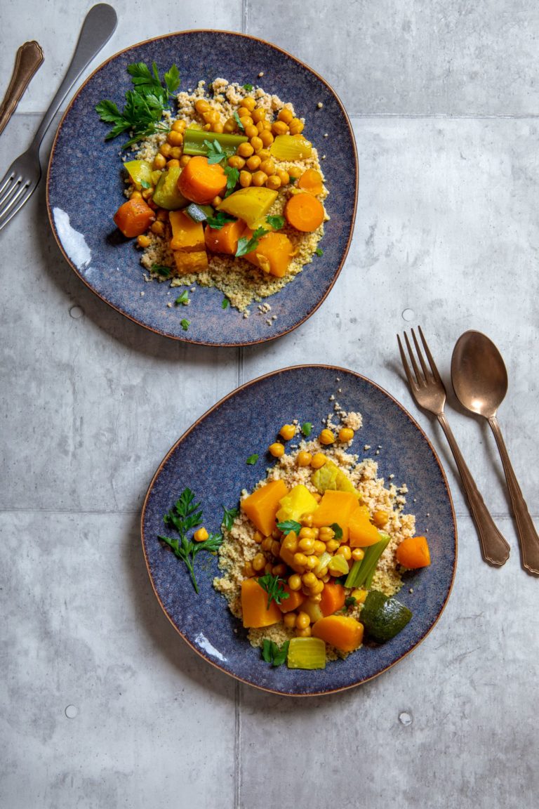 MoroccanIsraeli couscous with chickpea vegetable stew Alexander
